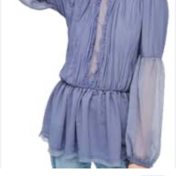 Free People Woman’s Boho Chic Long Sleeve Soul Serene Blouse - Picture 4 of 7